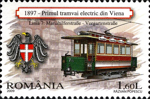 First Electric Tram from Vienna 1897