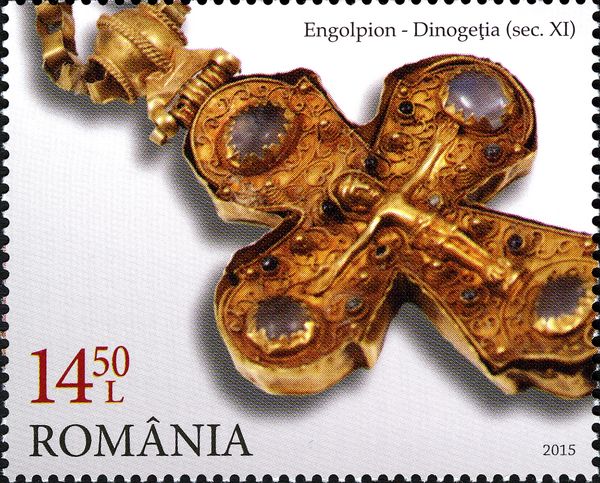 Golden Byzantine Cross from Dinogetia (11th century)