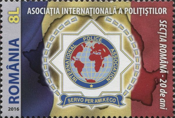 Organization Emblem, Map with Romania Background