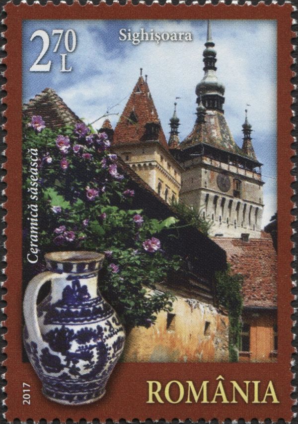 Clock Tower in Sighișoara, Transylvanian-Saxon Ceramic Pot