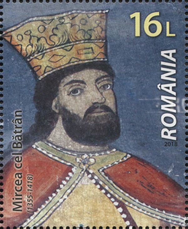 Fresco of Mircea the Elder, Brădetu Church, Argeș County