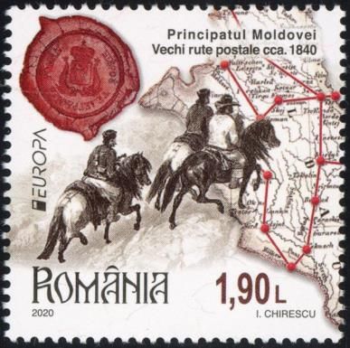 Postal Routes of 1840 in Moldavia