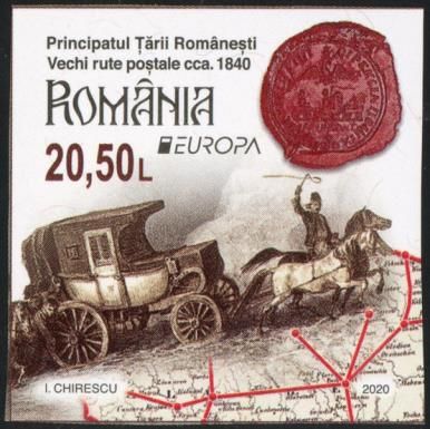 Postal Routes of 1840 in Wallachia