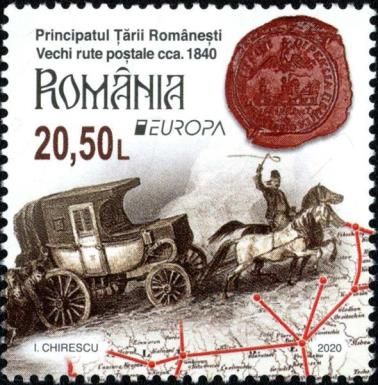 Postal Routes of 1840 in Wallachia