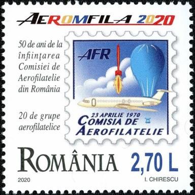 50th Anniversary of the Romanian Aerophilately Comission