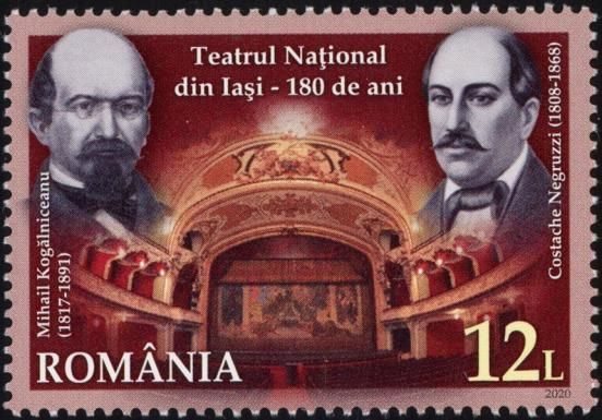 Costache Negruzzi, Mihail Kogălniceanu, Theater Proscenium