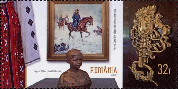 Costume from Olt, Painting of Carol I, Bust of Michael