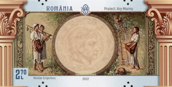 Painting by Nicolae Grigorescu, Graphic Layout by Ary Murnu