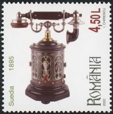 Coffee Grinder Desk Telephone, Sweden 1895