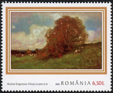 Landscape with Tree and Sheep, Nicolae Grigorescu