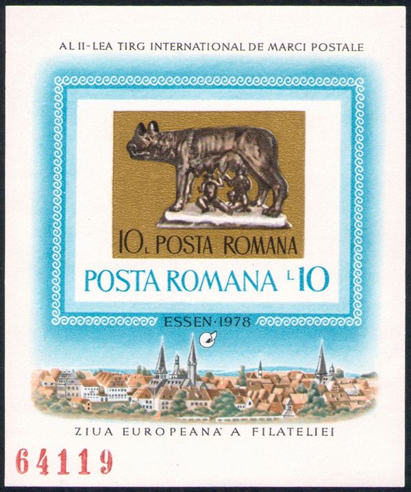 Capitoline Wolf with Romulus and Remus, bronze sculpture