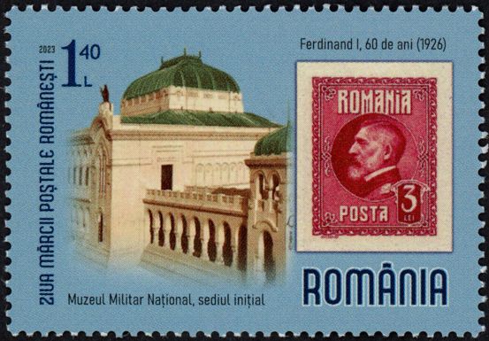 Stamp of 1926 and Old Military Headquarters Building