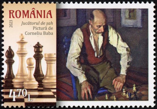 The Chess Player by Corneliu Baba, 1948