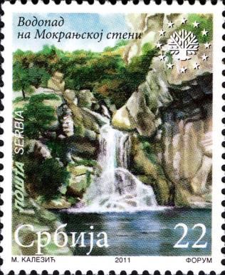 Waterfall from Mokranjska Stena