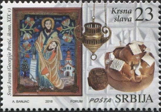 Slava Celebration of family saint patron's day - St. George
