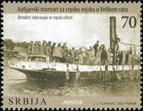Serbian Officers Arriving at Brindisi