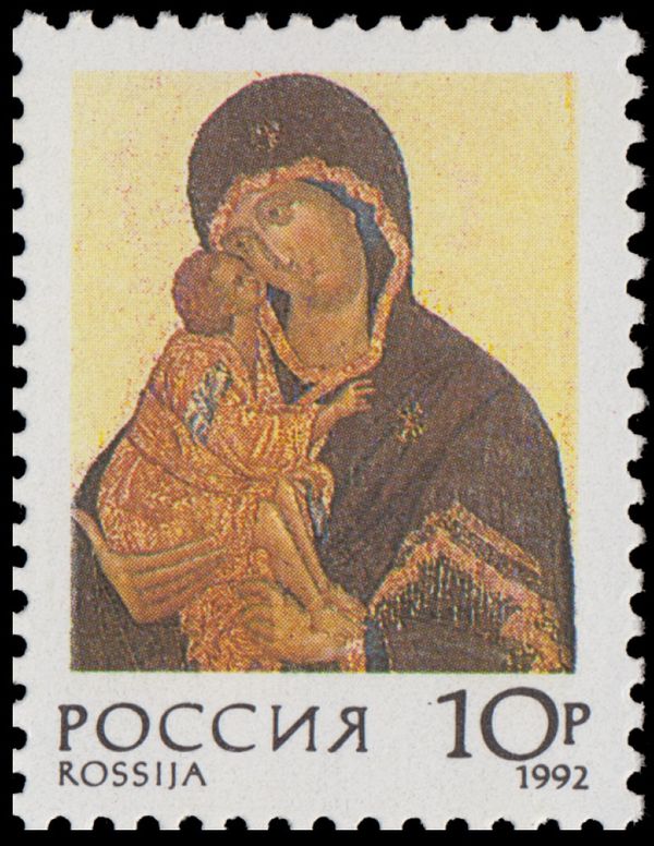 Madonna and Child, Tretyakov Gallery (14th c.)