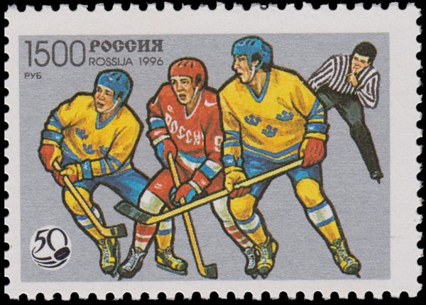Ice Hockey Match between Russia and Sweden