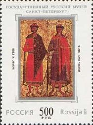 Icon "Boris and Gleb", XIV c.