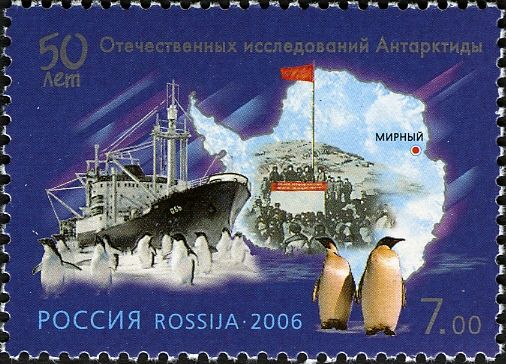 "Ob" Diesel-electric Icebreaker and "Mirnyi" Station