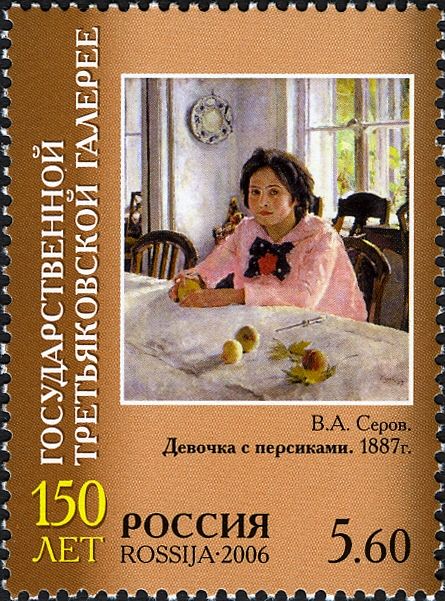 A Girl with Peaches, V.A. Serov (1887)