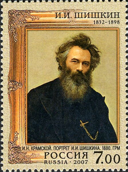 Portrait of I.I. Shishkin, I.N. Kramskoi (1880)