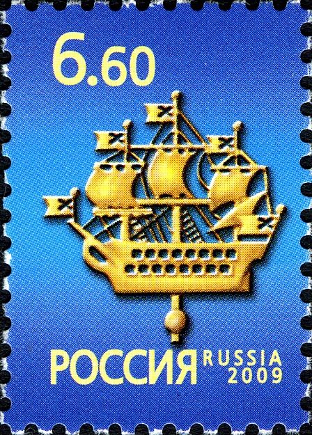 Historic Symbol of St. Petersburg - Ship on Admiralty Spire