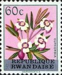 Euphorbia poggei overprinted "REPUBLIQUE RWANDAISE"