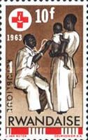 Physician examining infant