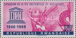 UNESCO Emblem, African Artifacts and Musical Clef
