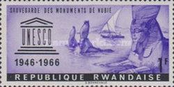 Submerged sphinxes and sailboat in Nubia