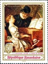 The Music Lesson by J.H. Fragonard (1732-1806)