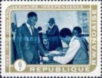 President Kayibanda casting vote