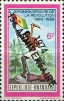 Worker with Pickaxe and Flag, overprint