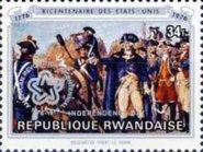 Washington firing cannon, overprint