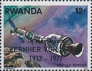 Joint flight of Apollo and Soyuz - overprint