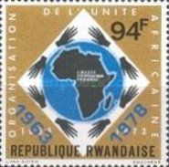 Organization of African Unity - 15th Anniversary overprint