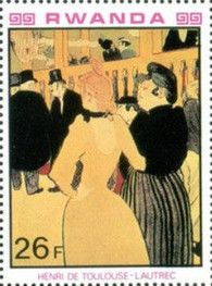 At the Moulin Rouge by Toulouse-Lautrec (1892)