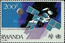 Satellite telecommunications and moon