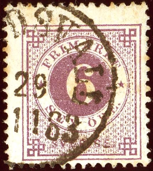 Circle type - perf 13½, posthorn on back