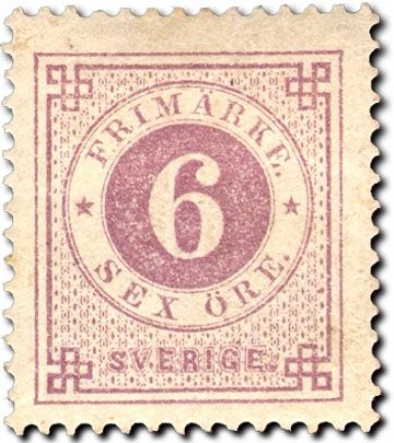 Circle type - perf 13½, posthorn on back