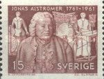 Jonas Alströmer (1685-1761), bust by Pierre H. Larchevêque