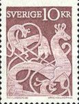 Stone with animal design