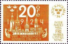 Stamp exhibition Stockholmia 74