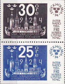 Stamp exhibition Stockholmia 74