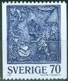 Norwegian cast-iron stove decoration