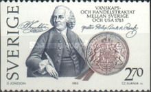 Benjamin Franklin and Great Seal of Sweden