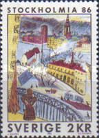 ''View of Slussen", Sigrid Hjerten (1919)