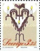 Wrought iron candlestick, Dalarna