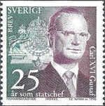 King Carl XVI Gustav and Coat of Arms